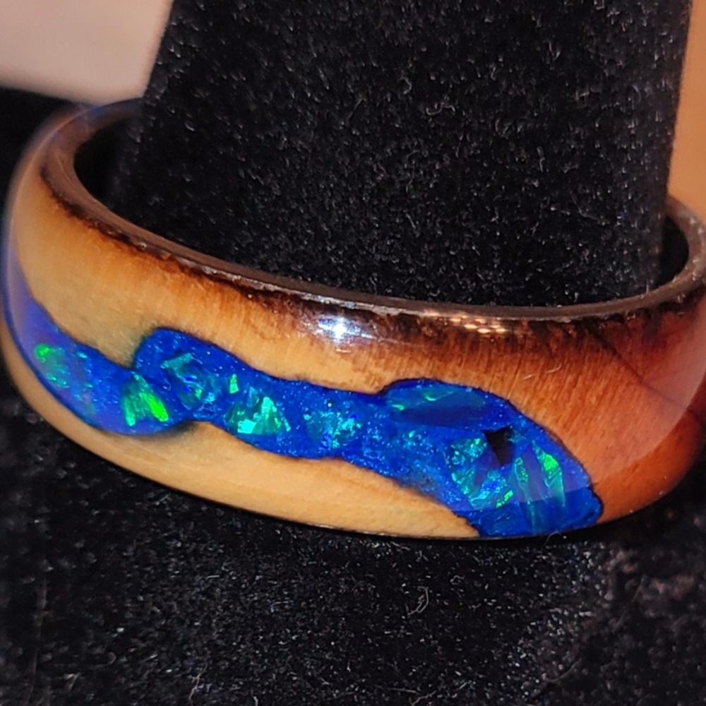 Handmade custom river ring - Picture 2 of 5